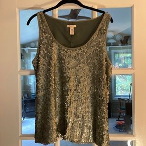 J Crew sequin top